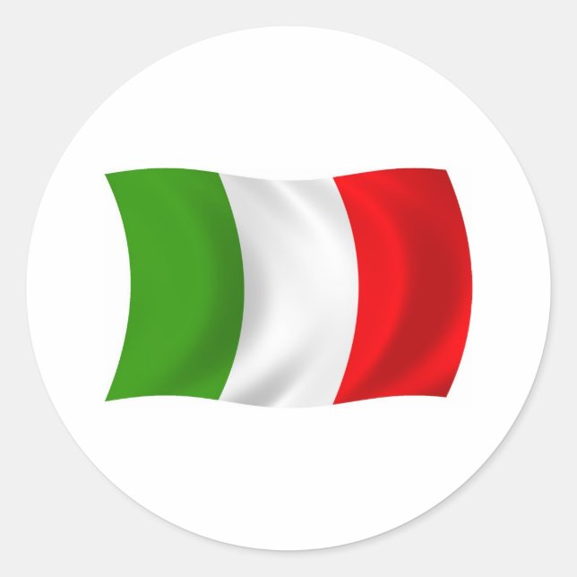 Autocollant Drapeau de l'Italie (Devant)