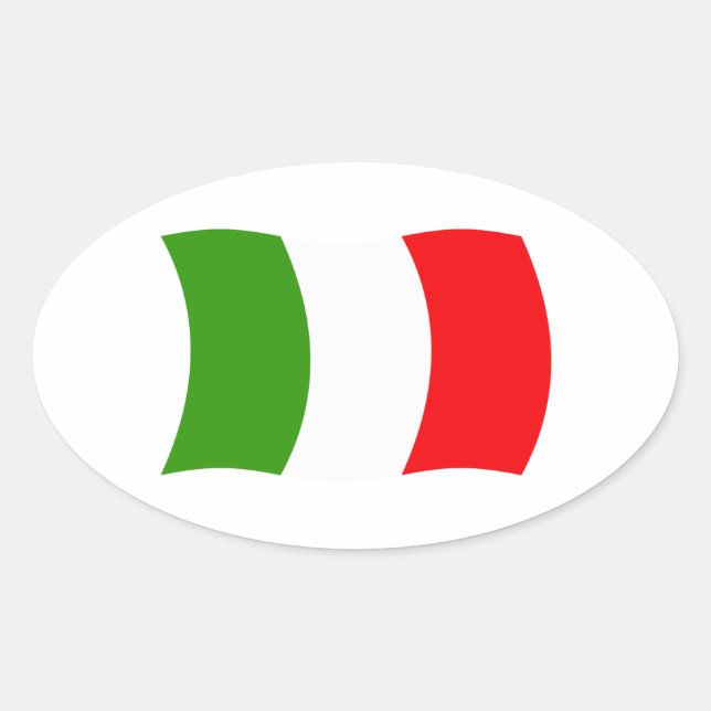 Autocollant Drapeau de l'Italie (Devant)