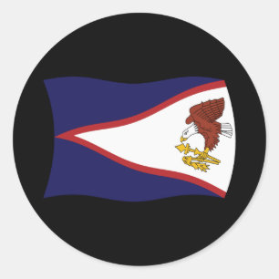 Autocollant drapeau des Samoa américaines