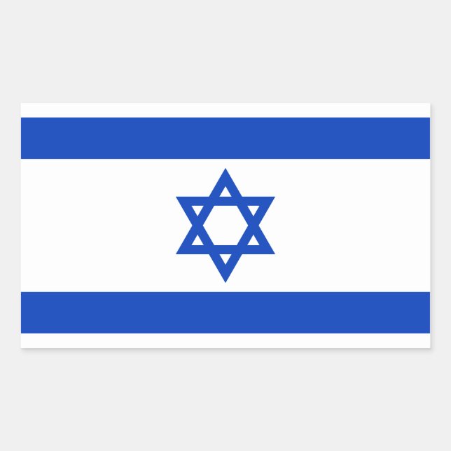 Autocollant Drapeau d'Israël (Devant)