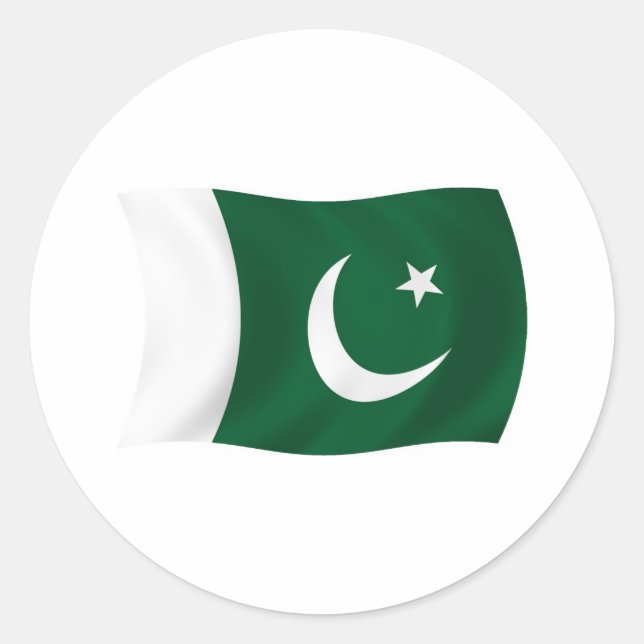 Autocollant Drapeau du Pakistan (Devant)