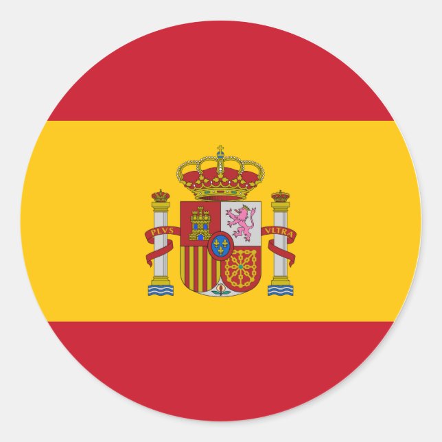 Autocollant Drapeau Espagne – Fierté Espagnole (Devant)