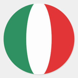 Autocollant Drapeau Fisheye Italie