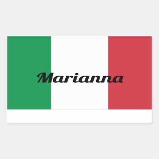 Autocollant Drapeau Italien - Personnalisable