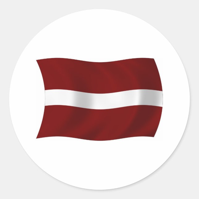 Autocollant Drapeau Lettonie (Devant)