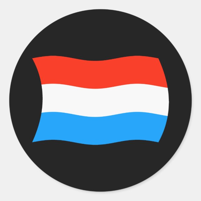 Autocollant Drapeau Luxembourgeois (Devant)