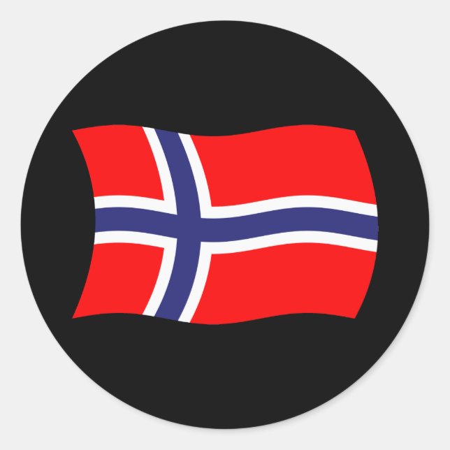 Autocollant Drapeau Norvège (Devant)