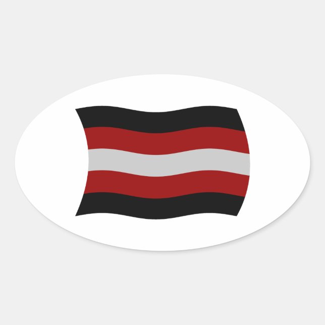 Autocollant drapeau sataniste (Devant)
