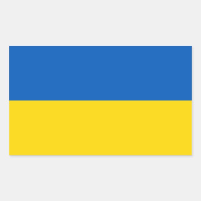 Autocollant drapeau ukrainien (Devant)
