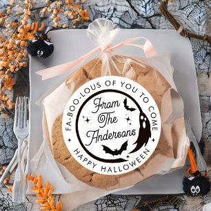 Autocollant drôle de fantôme joyeux Halloween Merc