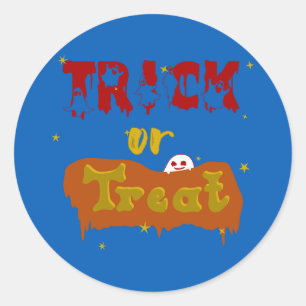 Autocollant drôle de Halloween « Trick or Treat Bo