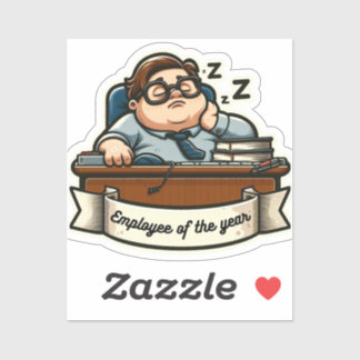 Autocollant drôle "Employé de l'année"- sarcasme-