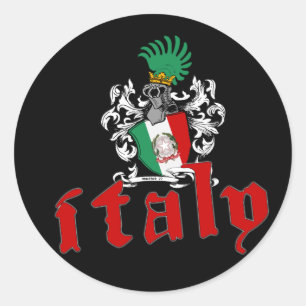 Autocollant du bouclier italien