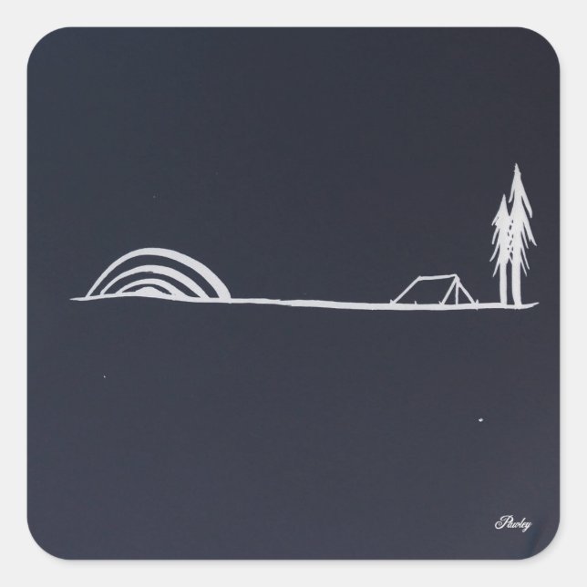 autocollant du camp de nuit pawley (Devant)