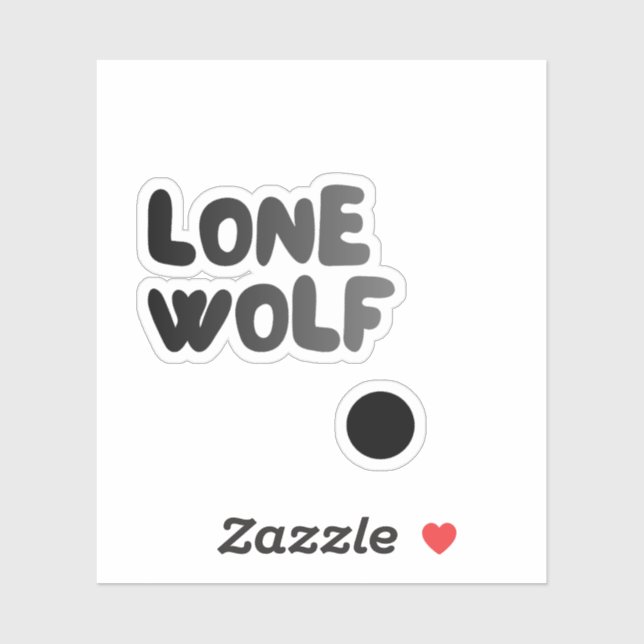 Autocollant du Club du Loup Solitaire (Feuille)