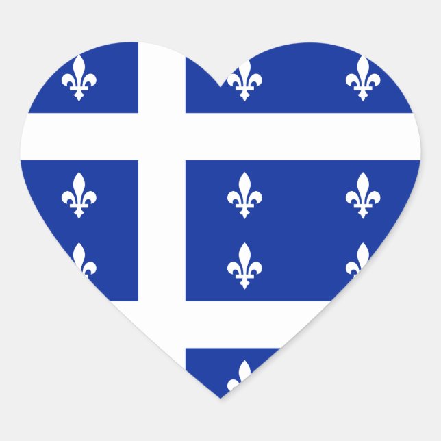 autocollant du coeur du québec (Devant)