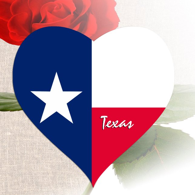 Autocollant du cœur du Texas, drapeau du Texas pat (Créateur téléchargé)