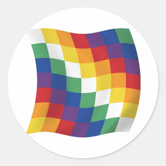 Autocollant du drapeau aymara (Devant)