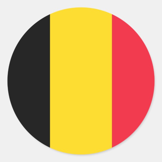 Autocollant du drapeau belge (Devant)