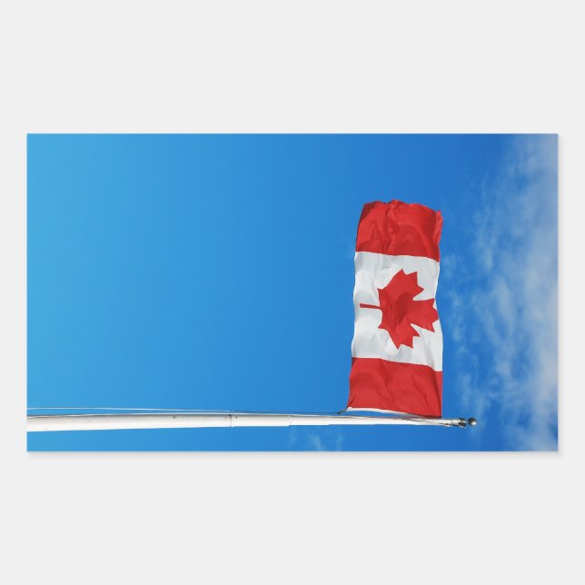 autocollant du drapeau canadien (Devant)