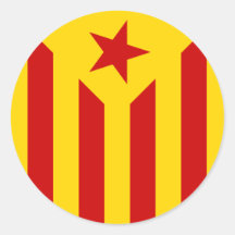 Autocollant du drapeau catalan