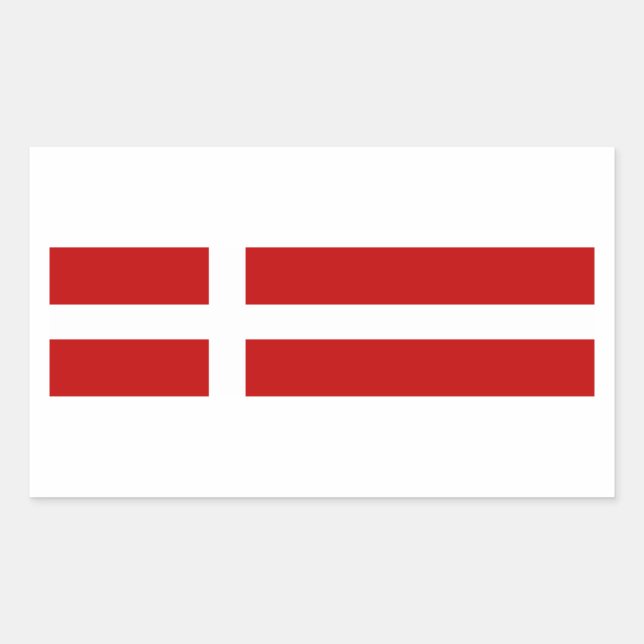 Autocollant du drapeau danois (Devant)