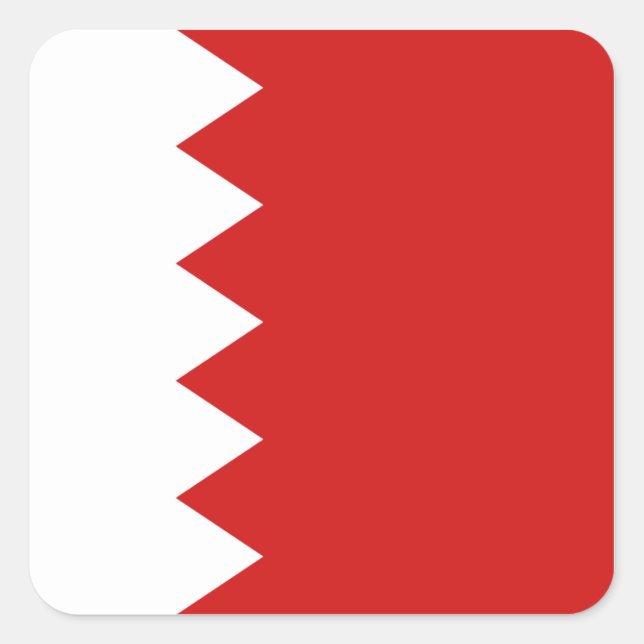 Autocollant du drapeau de Bahreïn (Devant)