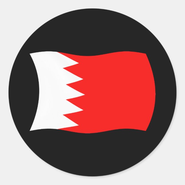 Autocollant du drapeau de Bahreïn (Devant)