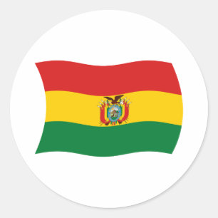 Autocollant du drapeau de Bolivie
