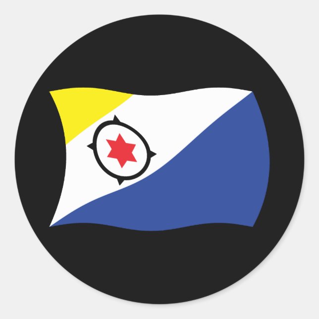 Autocollant du drapeau de Bonaire (Devant)