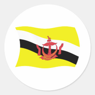 Autocollant du drapeau de Brunei