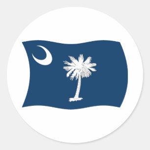 Autocollant du drapeau de Caroline du Sud