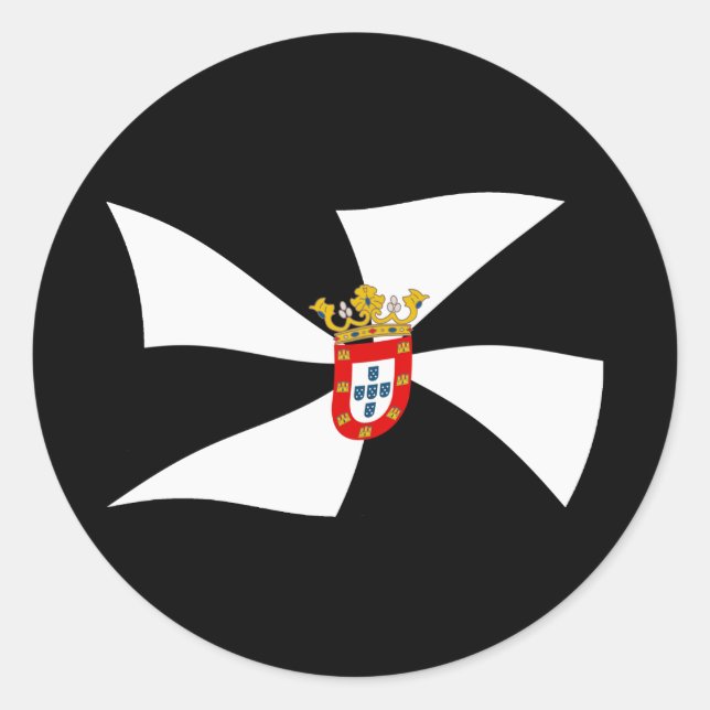 Autocollant du drapeau de Ceuta (Devant)