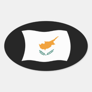 Autocollant du drapeau de Chypre
