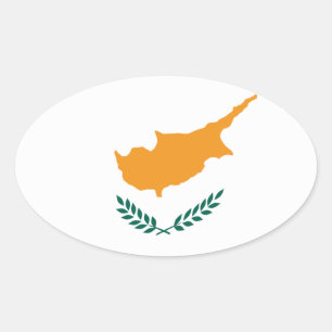 Autocollant du drapeau de Chypre