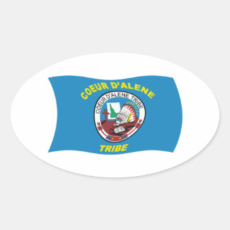 Autocollant du drapeau de Coeur d'Alene