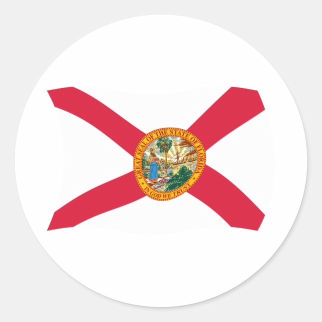 Autocollant du drapeau de Floride (Devant)
