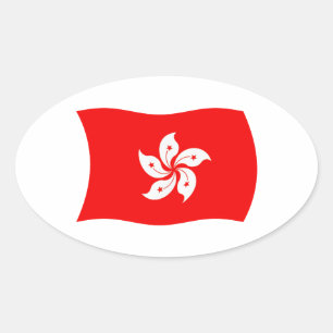 Autocollant du drapeau de Hong Kong