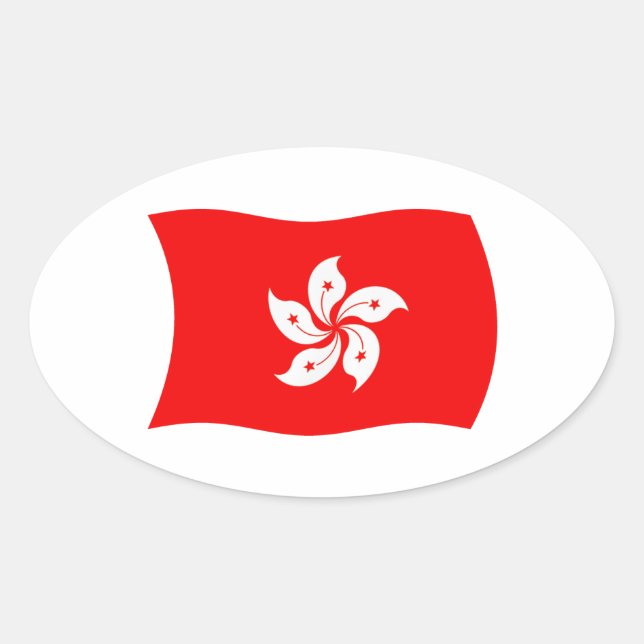 Autocollant du drapeau de Hong Kong (Devant)