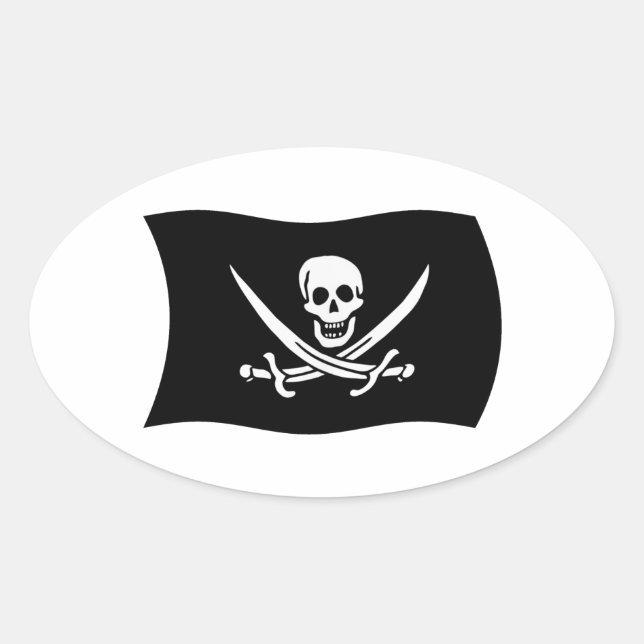 Autocollant du drapeau de John Rackham (Devant)