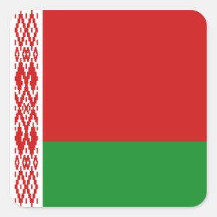 Autocollant du drapeau de la Biélorussie