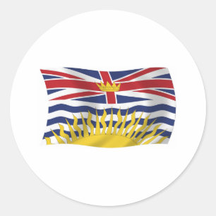 Autocollant du drapeau de la Colombie-Britannique