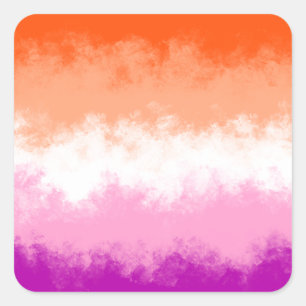 Autocollant du drapeau de la fierté lesbienne