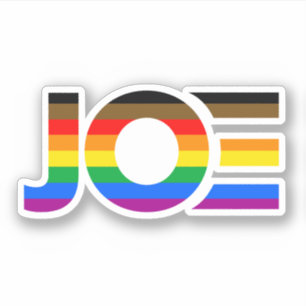 Autocollant du drapeau de la fierté LGBTQ inclusif