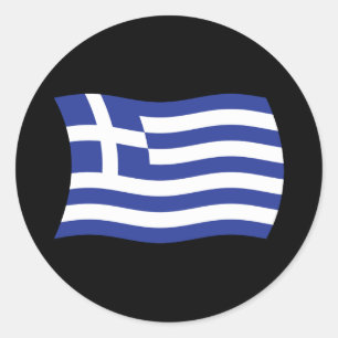 Autocollant du drapeau de la Grèce
