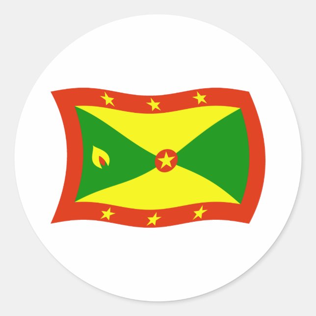 Autocollant du drapeau de la Grenade (Devant)