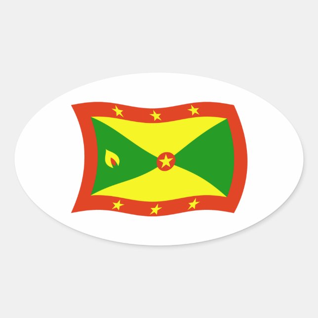 Autocollant du drapeau de la Grenade (Devant)