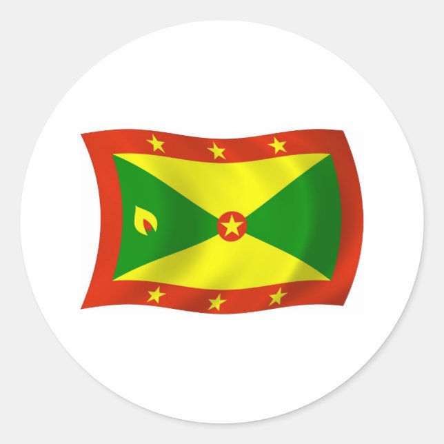 Autocollant du drapeau de la Grenade (Devant)