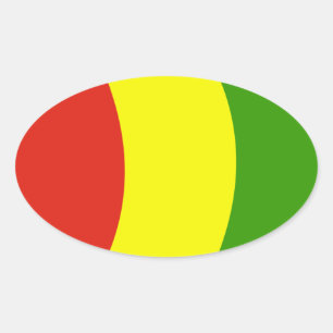 Autocollant du drapeau de la Guinée