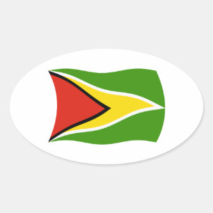 Autocollant du drapeau de la Guyane